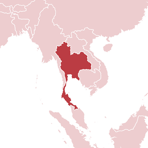 Kartillustration Thailand