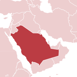 Kartillustration Saudiarabien