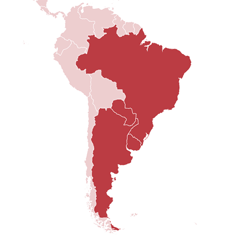 Kartillustration Mercosur